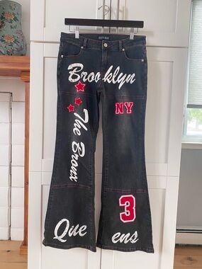 Dolls Kill Current Mood The New York Borough Bible Flare Jeans
